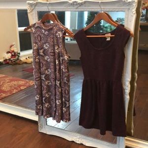 Eyelash and C junior dresses size small- lot